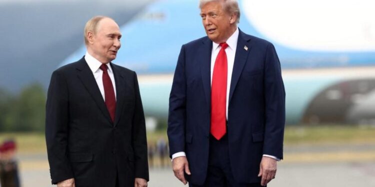 Trump, Putin greet each other as they head for Ukraine talks in Alaska