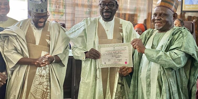 INEC hands Certificates of Return to winners of by-elections (PICTURES)