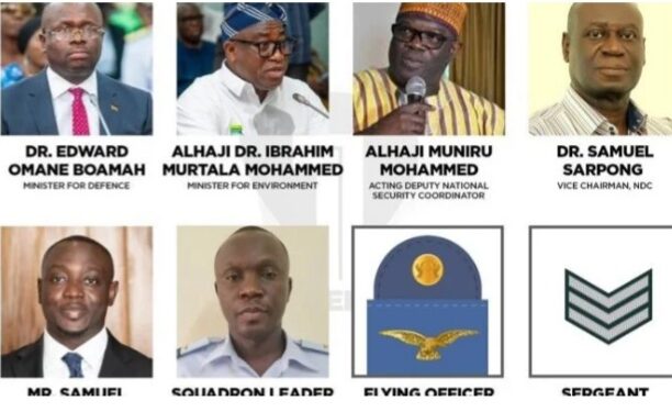 Two ministers, national security coordinator—Ghana reveals identities of helicopter crash victims
