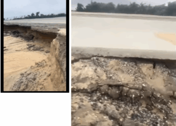 Lagos-Calabar Coaster Road shoulder eats up over lack of drainage