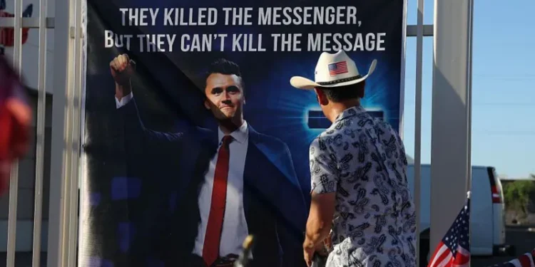 Heightened security as Americans gather for Kirk memorial