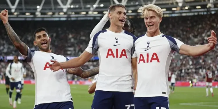 Tottenham cruise to3-0 victory over West Ham