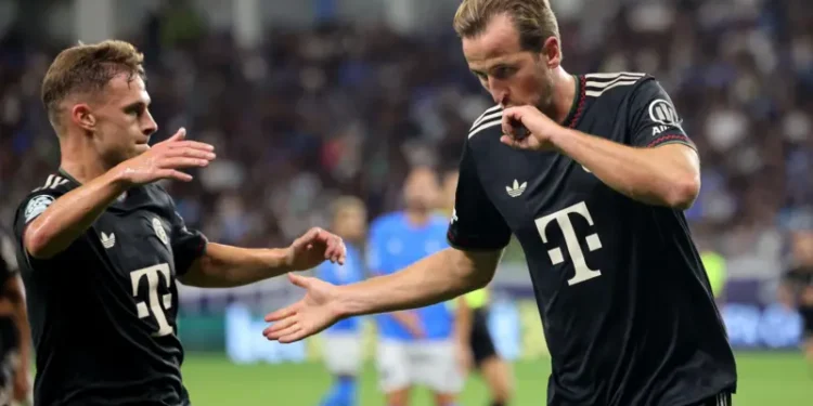 Kane continues prolific scoring form as Bayern crush Pafos