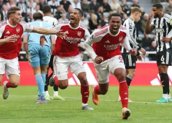 Arsenal stun Newcastle with Gabriel’s 96th-minute winner