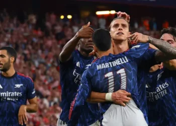 Martinelli,Trossard score as Arsenal beat Athletic Club in Champions League