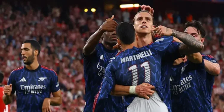 Martinelli,Trossard score as Arsenal beat Athletic Club in Champions League
