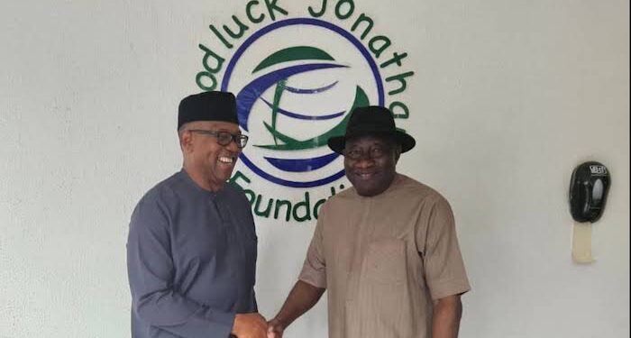 ‘We discussed state of our dear nation’ —  Obi, Jonathan meet in Abuja