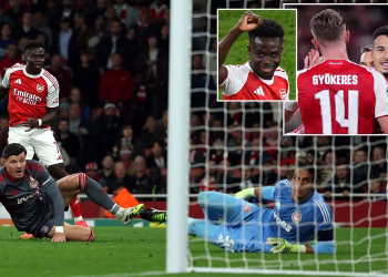 Saka scores as Arsenal triumph over Olympiacos