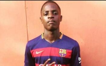Check out Barca target Eyong wearing Catalan club jersey 5 years ago