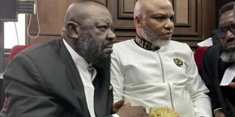 Nnamdi Kanu’s lawyer collapses in Kuje Prison