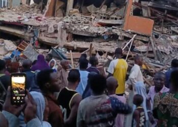 BREAKING: Many under rubble as two-storey building collapses in Lagos