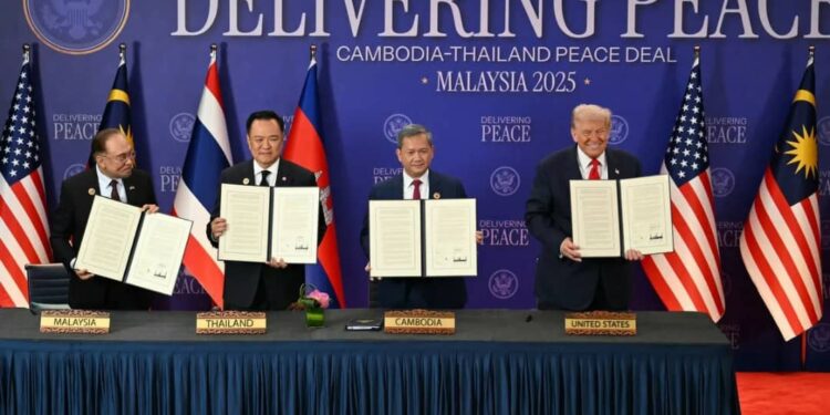 Trump brokers ‘historic’ ceasefire deal between Thailand, Cambodia