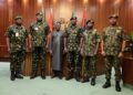 Tinubu meets new service chiefs at Aso Villa
