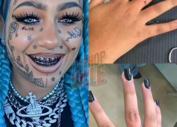 12-year-old Kim Kardashian’s daughter shocks fans with ‘high-risk finger piercing’