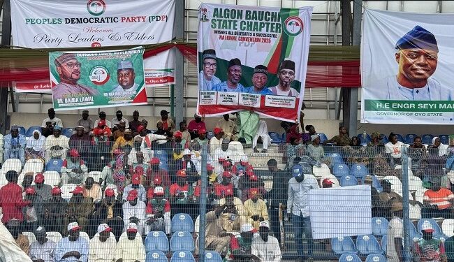 Fubara, Adeleke, Kefas absent at PDP National Convention