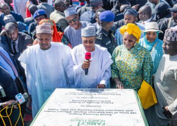 PHOTOS: Uba Sani commissions free housing project for 100 widows in Kaduna