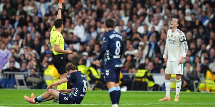 Celta Vigo crush nine-man Real Madrid in historic upset at Bernabeu