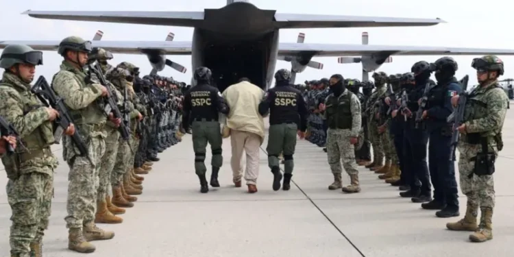 Mexico sends 37 accused drug gang members to the US