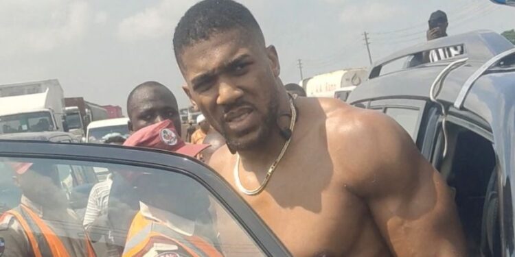 Anthony Joshua’s phone was stolen at scene of car crash – Uncle