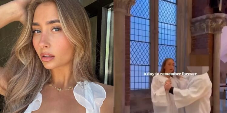 Adult content creator who slept with 1000 men in one day, baptised