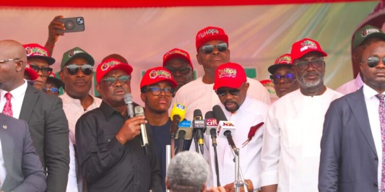 ‘I will break it by force’ – Wike accuses Fubara of denying him access to Rivers stadium for Tinubu’s ‘rally’