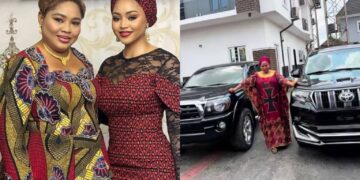 ‘My Val came early’- Regina Daniels’ mum celebrates as she gifts her cars