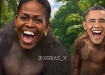 Trump shares racist video depicting Obamas as apes,  deletes it amid outrage