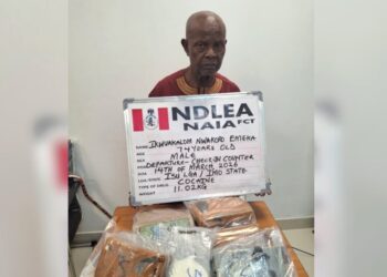 NDLEA nabs 74-year-old man with cocaine at Abuja airport