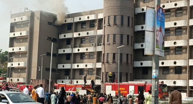 Fire razes National Secretariat