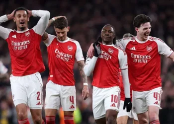 Eze, Rice send Arsenal into Champions League q/finals at expense of Leverkusen