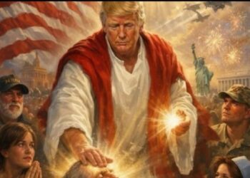 Trump takes down post depicting him as Jesus-like figure after criticism