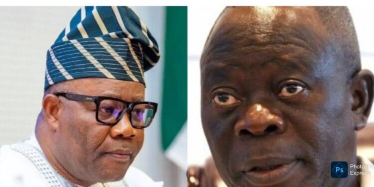 Oshiomhole says Akpabio has to.resign as Senate President