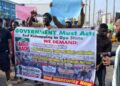 Protesting youths in badan call for rescue of Ogbomoso school children, teachers