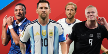 Kane behind Messi, Mbappe, Haaland in race for golden boot award