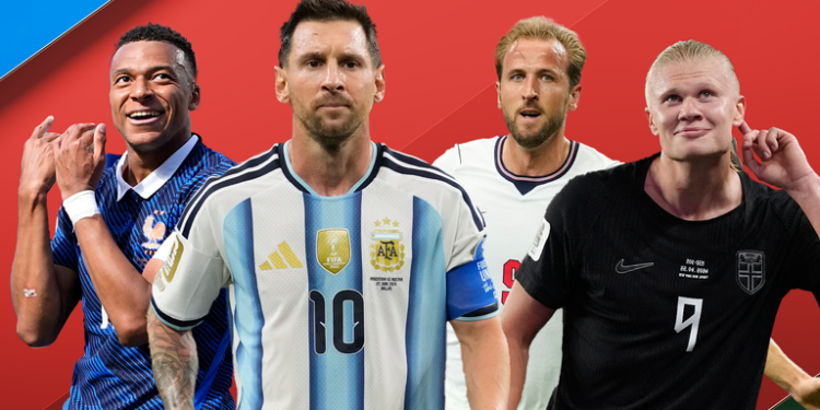 Kane behind Messi, Mbappe, Haaland in race for golden boot award